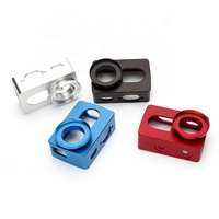 Caméra de voiture en aluminium sur mesure anodisé par fraisage usiné CNC, caméra de mouvement en métal de couleur différente