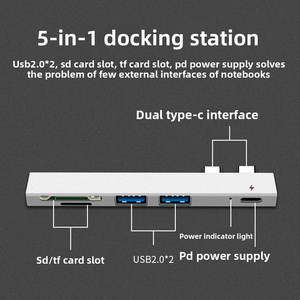 Hub USB 3.0 con <span class=keywords><strong>4</strong></span> Puertos de Aluminio, Velocidad de 5Gbps, Divisor y Extensor USB para <span class=keywords><strong>Laptop</strong></span>, PC, MacBook, iMac, <span class=keywords><strong>Surface</strong></span> Pro y Más, en Caja - Product Image 5
