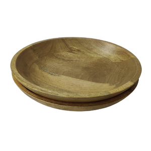 Bol à dîner rond multifonctionnel personnalisé de luxe, fait à la main, écologique, en bois de manguier naturel, pour une utilisation en soirée, de haute qualité - Product Image 4