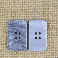 Offre Spéciale 4 Trous Acétate Coloré 35MM Motif Imprimé Léopard Rectangle Boutons de Couture pour la Décoration