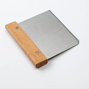 Máy cạo bột bằng thép không gỉ 6x3 inch có tay cầm bằng gỗ cho bánh mì và Pizza - Product Image 6