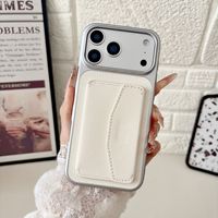 Casing HP iPhone 18 17 16 15 14 13 12 Pro Max Anti-Shock Matte Anti-Slip PU dengan Slot Kartu Fungsi Dompet