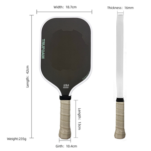 Neues High Density Foam Core Lang griff Anpassbares Carbonfaser-<span class=keywords><strong>Pickleball</strong></span>-Paddel - Product Image 2