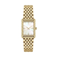 Fabrik Vintage Quarzuhren Damen Edelstahl Wasserdicht Japan-Uhrwerk Diamant Damen Luxus Vintage Uhr Rechteckig