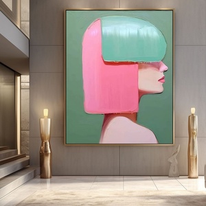 Peinture à l'huile abstraite texturée contemporaine, encadrée, faite à la main, pour la décoration de salon à concept ouvert - Product Image 4