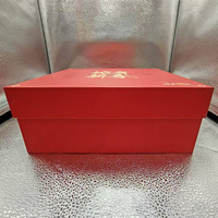 Scatola Regalo di Lusso Rossa Personalizzata per il Nuovo Anno 2026, Confezione Rigida in Carta per il Festival della Primavera con Stampa in Lamina d'Oro
