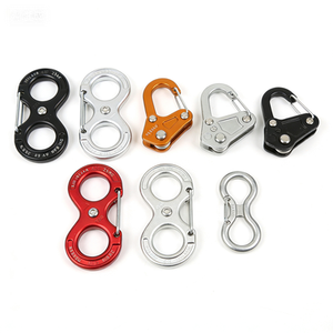 Anneau en aluminium personnalisé en forme de 8, haute résistance 35KN, pour la descente en extérieur et le sauvetage - Product Image 3