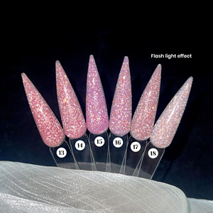 Gel Constructor de Uñas Reflectante 50/100/1000g, Sin HEMA, Extensiones de Uñas Brillantes, Gel Autonivelante con Purpurina, Marca Privada - Product Image 1