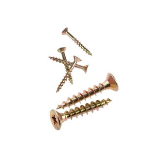 Tornillo de precisión certificado para melamina, de cabeza avellanada, de una sola línea, compatible con REACH, para sistemas de paneles eléctricos - Product Image 1