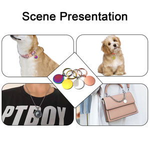 Etiquetas de Metal con logotipo personalizado para perro, nombre de identificación de mascota grabado, Collar, forma personalizada, gran oferta - Product Image 6