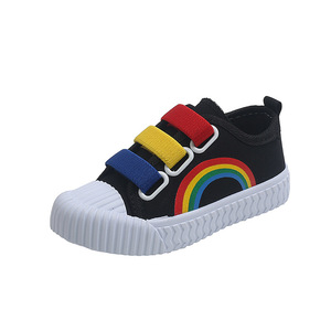Chaussures en toile pour enfants, couleurs printemps-automne, baskets décontractées pour bébés, chaussures en toile antidérapantes - Product Image 5