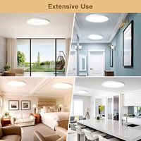 Plafonnier rond à montage en surface pour salon, étanche pour chambre à coucher, lampes LED/éclairage LED/plafonnier LED