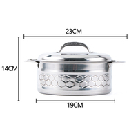Casserole isolée à usage domestique de 5 pièces en acier inoxydable