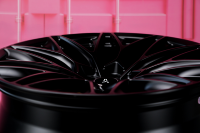 Jantes monobloc en alliage d'aluminium forgé 5x114.3, 20-24 pouces, design à déport profond, finition noire, jantes sport performance