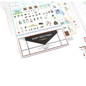 9 feuilles/paquet NOUVELLE décoration Journal Autocollants Étudiants Multifonction Dessin Animé DIY PVC Autocollant Index Autocollant Signe poste - Product Image 1