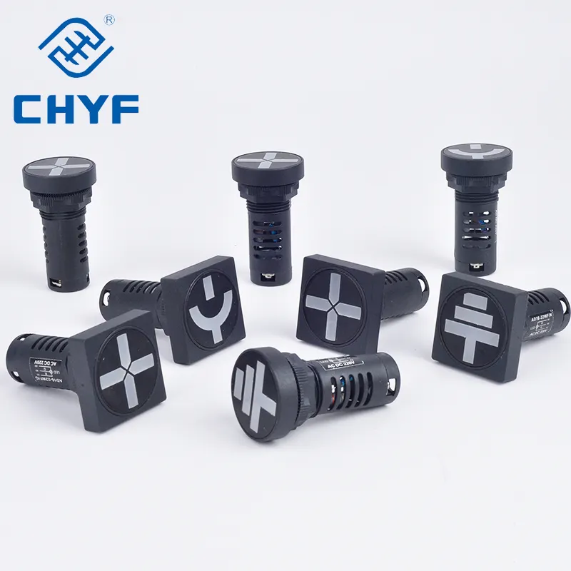 CHYF 22mm mounting hole 6-380v for using industry equipment plastic led pilot lamp