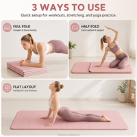 Tapete de Ejercicio de TPE al por Mayor, Diseño Plegable, Ligero, Portátil, Antideslizante e Impermeable para Pilates, Viajes, Gimnasio y Fitness en Casa