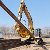 KS60 Marteau vibrant à poignée latérale Pilon à pile monté sur excavatrice Marteau vibrant pour palplanches Machine à empiler