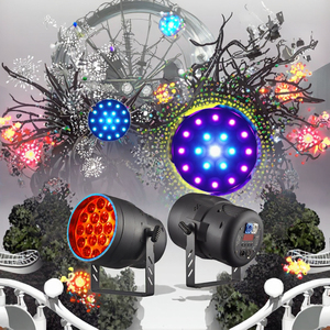 Hochleistungs-200W-<span class=keywords><strong>LED</strong></span>-RGBW-<span class=keywords><strong>4</strong></span>-in-1-Beam-Lichter mit DMX512-Steuerung, IP33, CRI80, E27 für Bühne/Konzert/DJ-Themenpark-Beleuchtung, PVC - Product Image 4