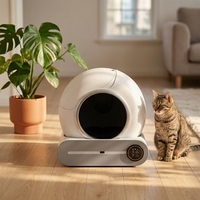 Litière pour chat intelligente autonettoyante 65L en gros avec élimination automatique des odeurs et contrôle Wi-Fi via application – Bac à litière automatique pour chat
