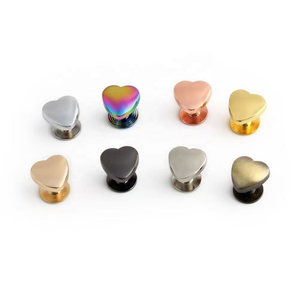 Clous décoratifs, boutons, boucles, vis en forme de cœur, anneaux et rivets pour sacs à main - Product Image 1