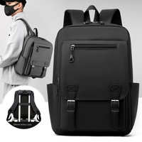 Sac à dos unisexe grande capacité 20-35L pour homme et femme, tendance, pour ordinateur portable, avec fermeture éclair, imperméable, en polyester Oxford, avec coussin d'air et ceinture, idéal pour les affaires