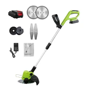 Portable Weed Grass Cutter Cordless Grass Trimmer Electric Trimmer Brush Cutter Battery Power String Trimmer