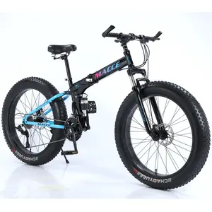 Macce direkt ab Werk Mountainbike Sepeda Bicicleta Voll federung Faltfett Breit reifen Reifen Snow Beach Mountainbike