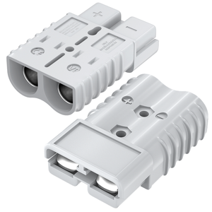 Connecteur de charge de batterie 600V 350A, 2 pièces, prise d'alimentation 2/0 AWG avec contacts en cuivre mâle/femelle pour treuil automobile - Product Image 2