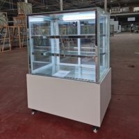 Équipement de boulangerie commercial, vitrine réfrigérée pour gâteaux à température unique, refroidisseur d'air de comptoir pour usage en magasin