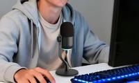 Microphone à condensateur USB ARS55 pour PC de jeu, smartphones, ordinateurs portables - Enregistrement, streaming et jeu, support OEM