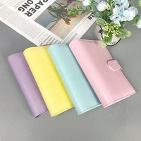 Carpeta de Cuero PU A5 A6, Libreta de Presupuesto, Sobres de PVC Suaves para Efectivo y Hojas de Control de Gastos para la Gestión del Presupuesto