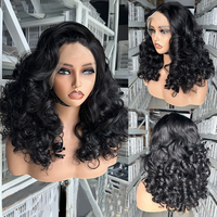 Cheveux brésiliens bruts en gros, perruques en dentelle complète 13*4, sans colle, dentelle HD transparente, cuticules alignées, cheveux humains de qualité 10A-12A