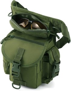 Sac de jambe avec support pour téléphone, sac de rangement pour la taille pour la conduite en extérieur, sac de jambe tactique pour homme, sac banane pour sports de plein air - Product Image 1