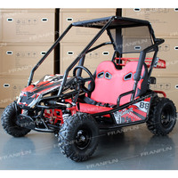 Kart à pédales tout-terrain à suspension intégrale, prix abordable, qualité ISO9001, moteur essence 4 temps, deux places, avec marche arrière