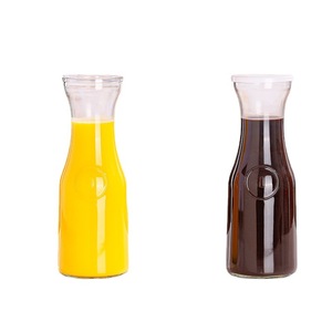 <span class=keywords><strong>Carafe</strong></span> en verre transparente personnalisée de 1 L, résistante <span class=keywords><strong>à</strong></span> la chaleur, pour boissons, en gros, bon marché, pour réfrigérateur, eau, jus - Product Image 3