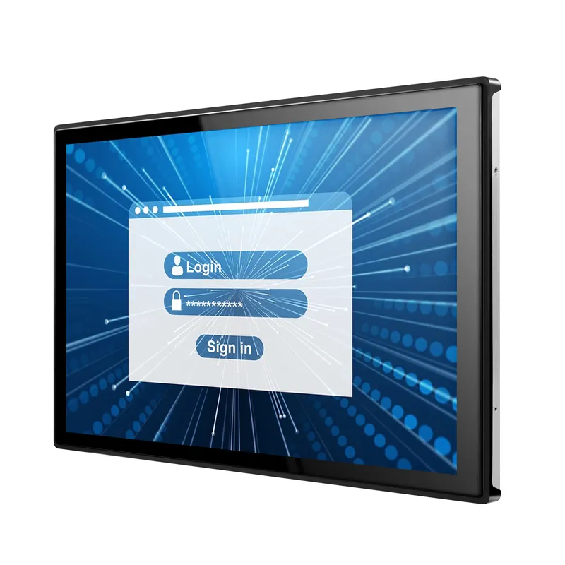 Hot Sell 11.6 "Ingebouwde Ingebouwde Industriële Ventilatorloze Capacitieve 10-Punts Touchpanel Pc Wins10 Alles-In-Één Computer I3/I5/I7