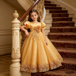 open lace back dress Little Princess Cat Dress main image 1