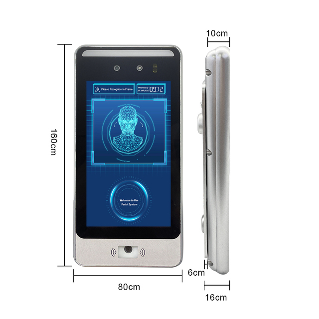 5 Inch Android Camera Measurement Kiosk Door Access Control Terminal Face Recognition Attendance System
