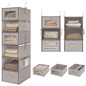 Rangement suspendu pliable et personnalisable en tissu non tissé imperméable - Product Image 1