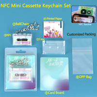 SUNSHING OEM ODM Usine Coloré Musique NFC Vintage Mini Cassette Cas Album Musical Porte-clés Cas CD Album NFC Cas