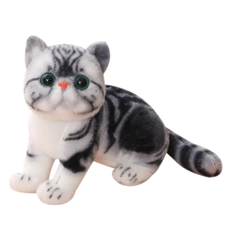 लोकप्रिय नई सिमुलेशन बिल्ली खिलौना प्यारा सा बिल्ली आलीशान गुड़िया बच्चों आराम accompanying पालतू तकिया