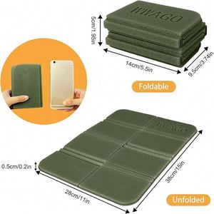 Lot de 4 coussins de camping portables 15x11 pouces - Coussin en mousse EVA imperméable pour les sports de plein air et les voyages - Product Image 2