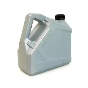 Botol Oli Mesin Kosong Bensin 2L Label Kustom HDPE untuk Penggunaan Motor Botol Oli Abu-abu