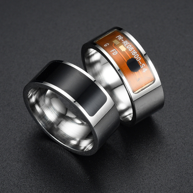 Wholesale Contactless Payment Access Control RFID/NFC Ring 213/215/216 Smart Metal Ring for Hotel Gift Loyalty