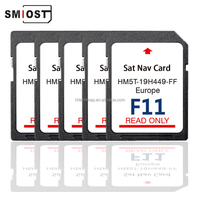 SMIOST Chang CID Map Car para navegación GPS Navig Card Sat Nav Tarjeta SD Softwares 64GB para Ford F11 Ranger