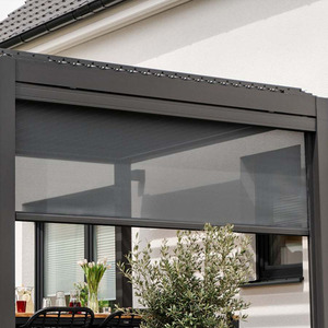 Stores extérieurs motorisés intelligents coupe-vent, stores occultants à fermeture éclair pour fenêtres, stores enrouleurs en fibre de verre pour balcon - Product Image 5