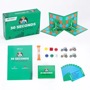 Beliebte maßge schneiderte pädagogische Lernen 30 Sekunden Kunststoff Brettspiel Stücke Brettspiel für die Familie