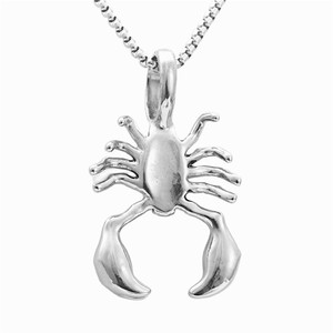 Collier pendentif scorpion en acier inoxydable pour hommes, design du zodiaque animal, style rétro punk 233053 - Product Image 2