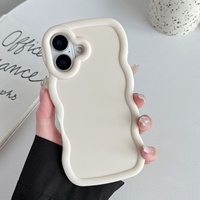 Simple DIY Wave Macaron Design Funda de silicona para teléfono móvil para Apple iPhone 16Promax 15 14 13 12 11